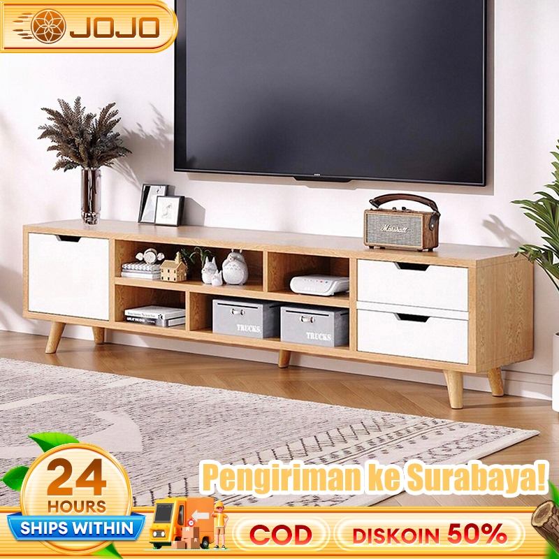120/140cm Meja TV minimalis modern Meja TV Kayu Lemari tv minimalis modern Rak tv minimalis modern