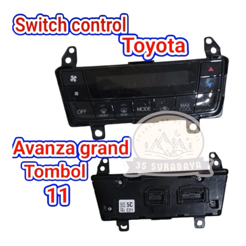 Control unit Ac Grand Avanza 2016-2022 Ac mobil Toyota Head unit Ac Lengkap ASLI (Baru/New)
