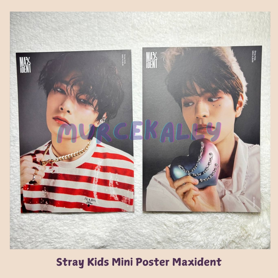 [LAST STOCK] Stray Kids Maxident Mini Poster – Bangchan LeeKnow Changbin Hyunjin Han Felix Seungmin 