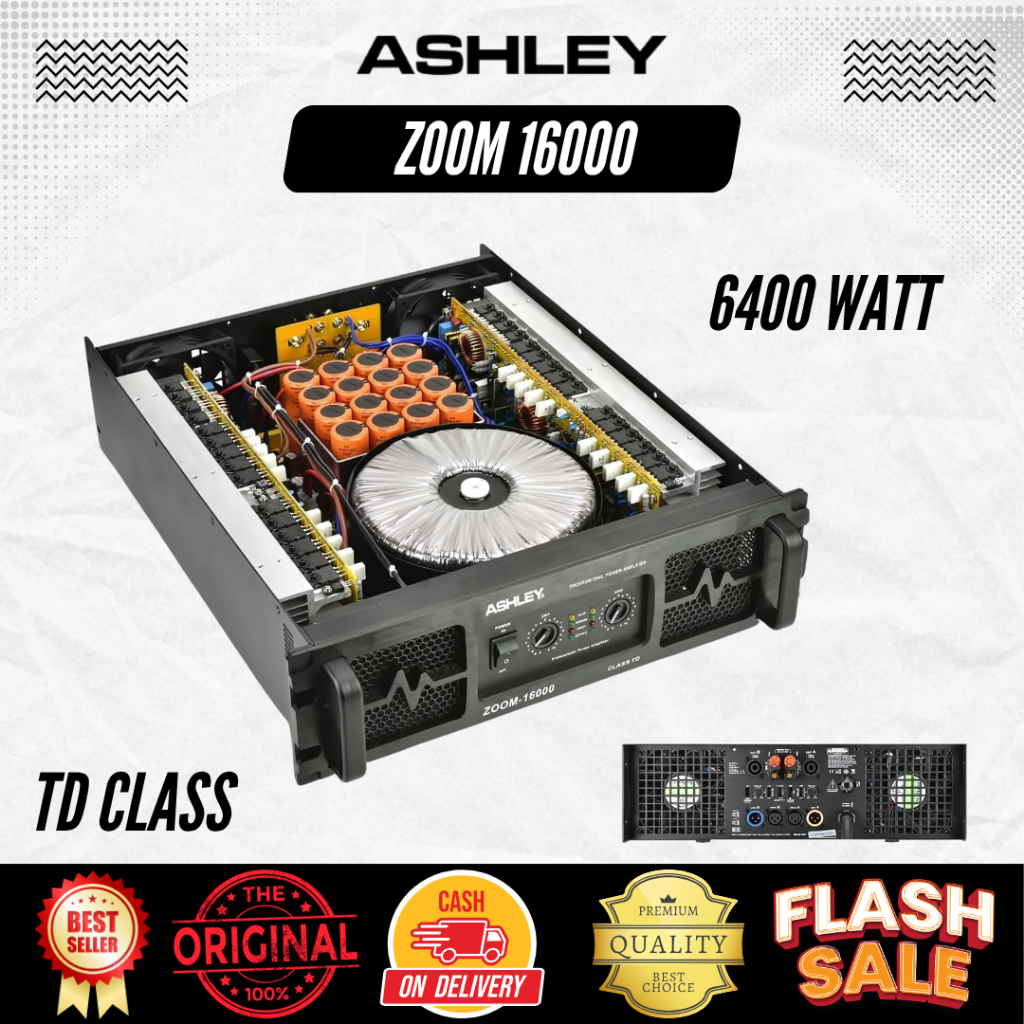 Power Amplifier Ashley Zoom 16000 TD Class
