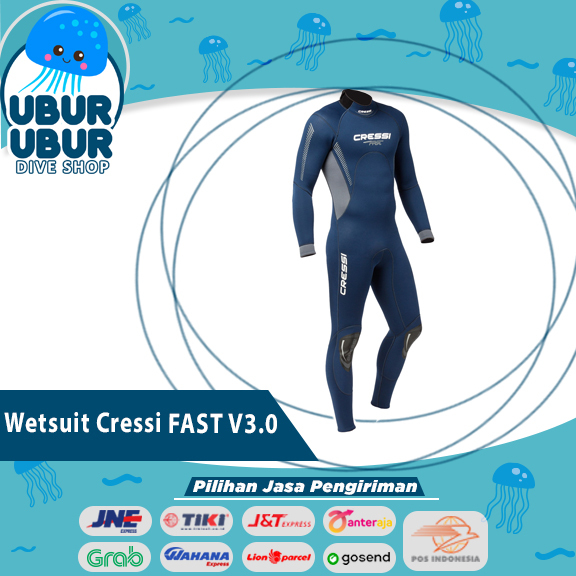 Wetsuit Cressi FAST V3 UNISEX / Wetsuit Diving / Baju Selam Diving