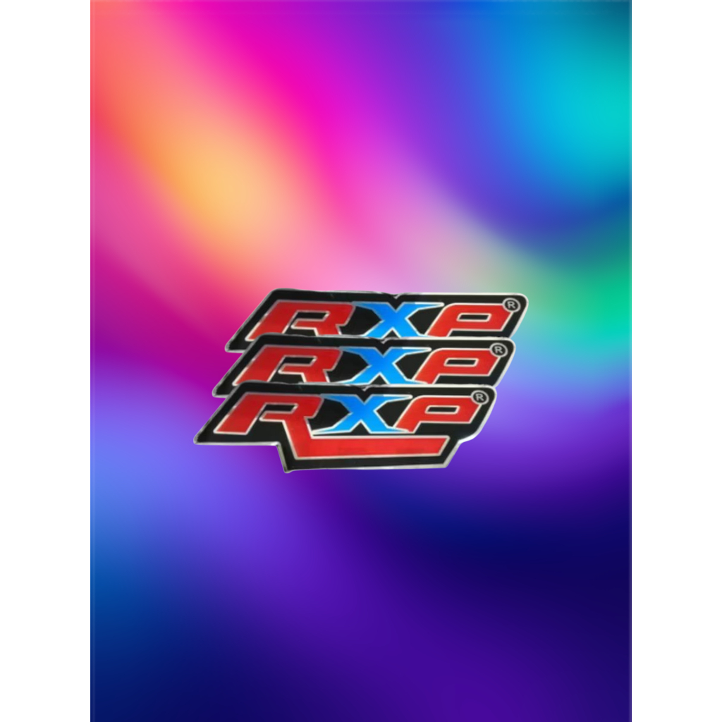Emblem knalpot RXP All slinceer free paku rivet Motorcycle