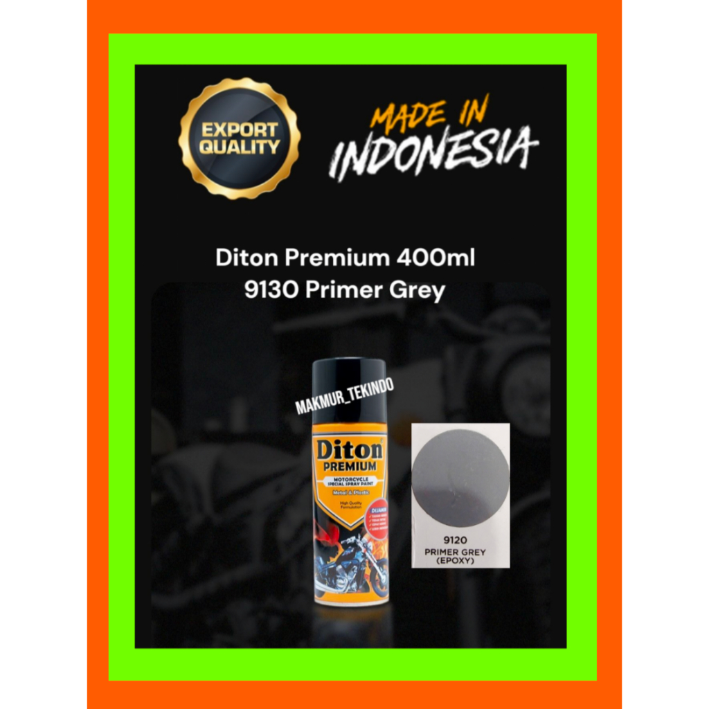Diton Premium 9120 Primer Grey 400ml#Cat Semprot Dasar Diton Premium Primer Grey