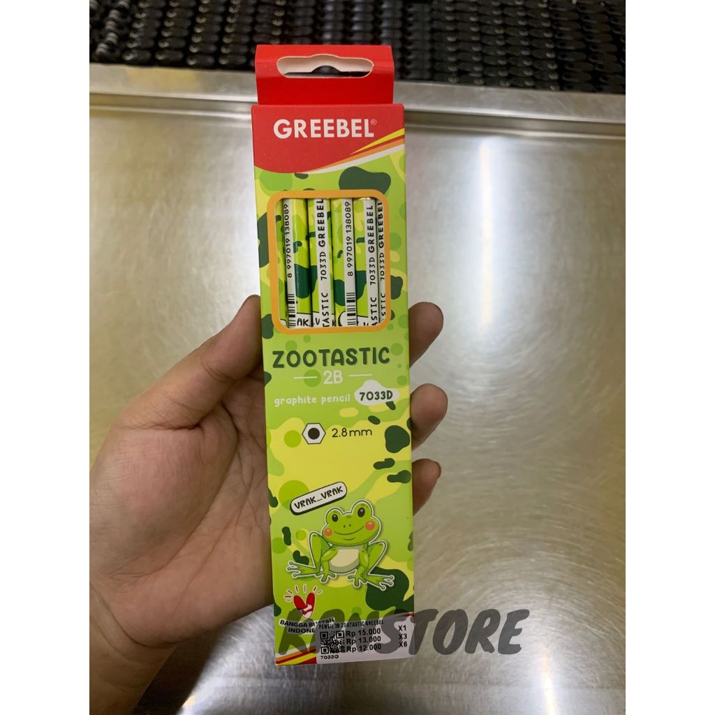

GREEBEL Pensil Kayu 2B//Pensil Kayu Murah//Pensil 2B Murah//Pensil Ujian//Pensil Karakter//Pensil