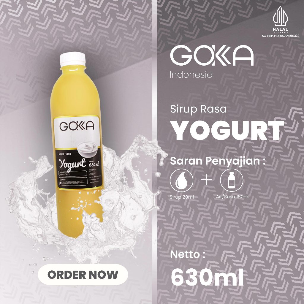 

Minuman Sirup Gokka Rasa Yogurt / Syrup Yogurt Gokka 630ml