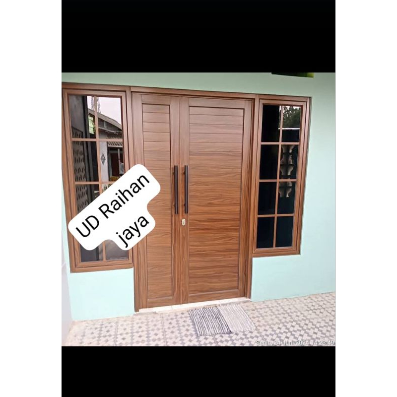 1set pintu utama+ 2setjendela