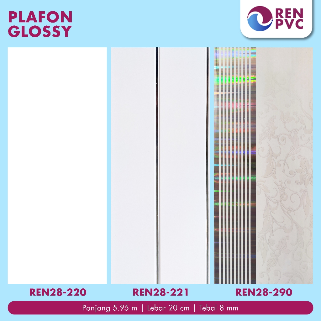 REN PVC - REN PLAFON PVC IMPORT 8mm (6m)