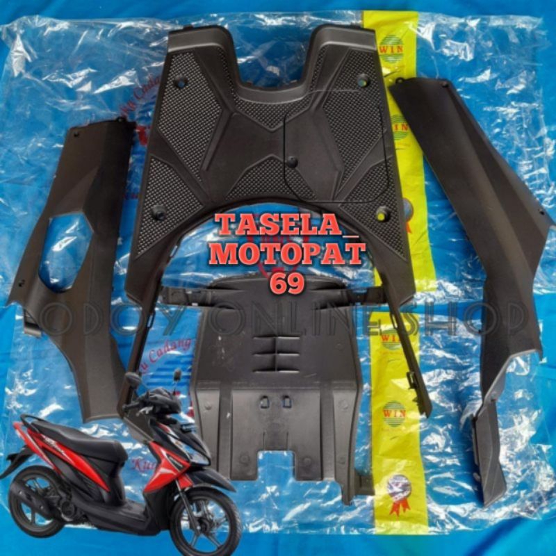 cover Paket body kasar dek atas bordes dek LR bawah samping vario 110 fi esp K46 win