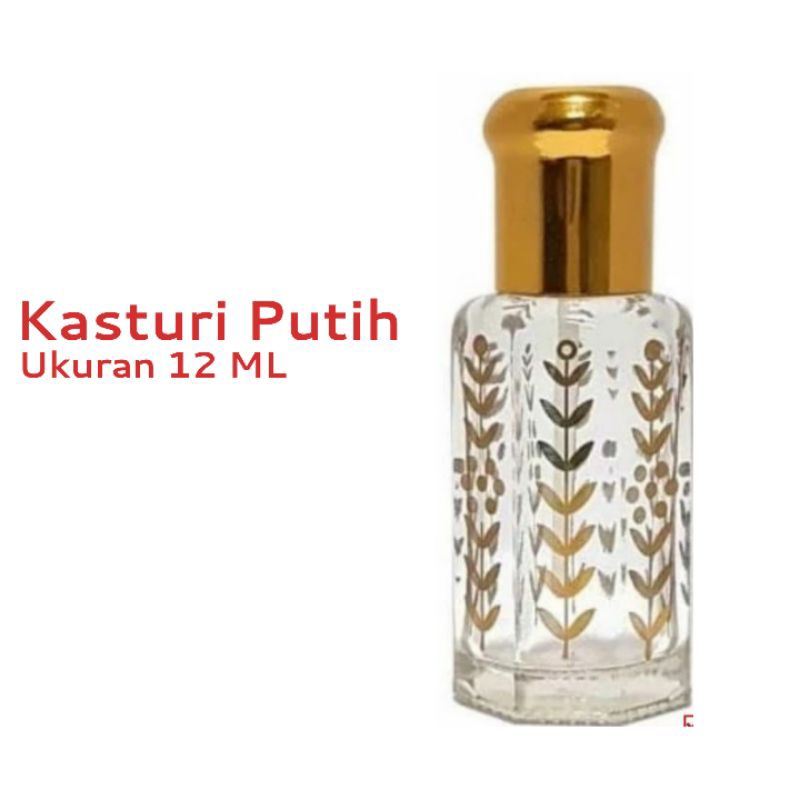 Biang Minyak Wangi (100% Asli) Kasturi Putih Ukuran 12 ML