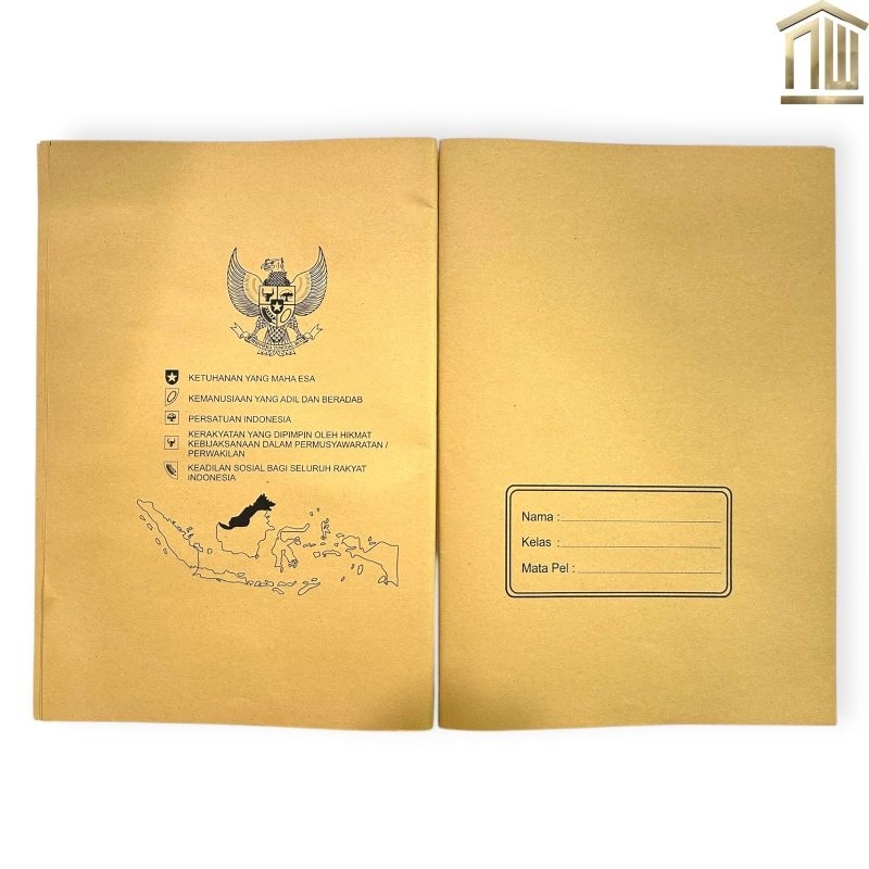 

Sampul Buku Tulis Coklat Nama & Garuda (Pak)