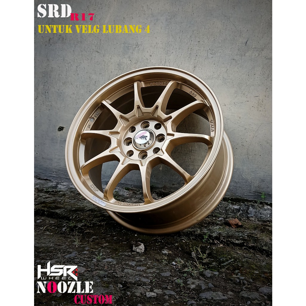 Velg Mobil Ring 17 Untuk Lubang 4 Terbaru HSR Boroko SRD R17 Baut 4 Pelek Avanza Xenia Jazz