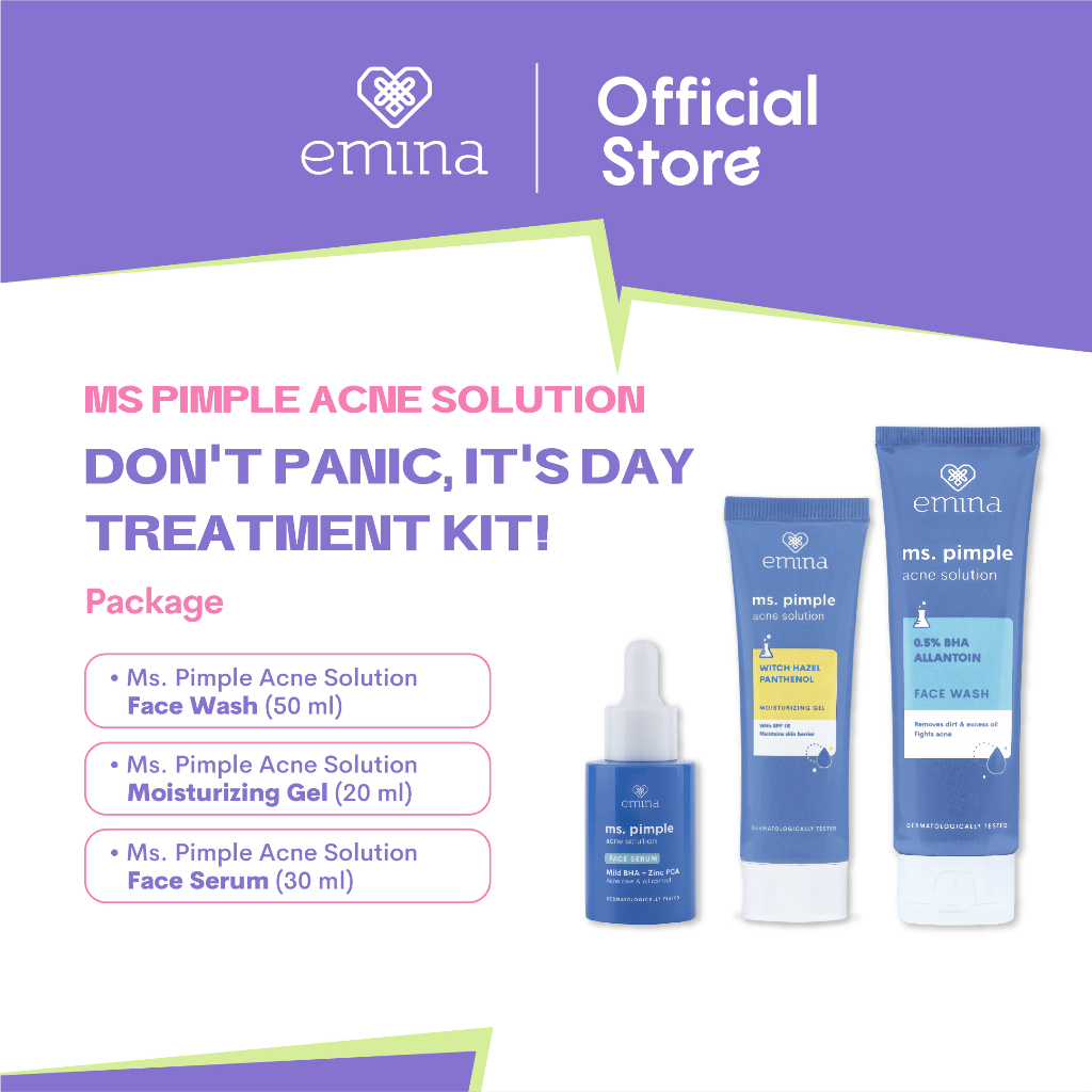 Emina Ms Pimple / emina face wash / emina bright stuff / cuci muka emina