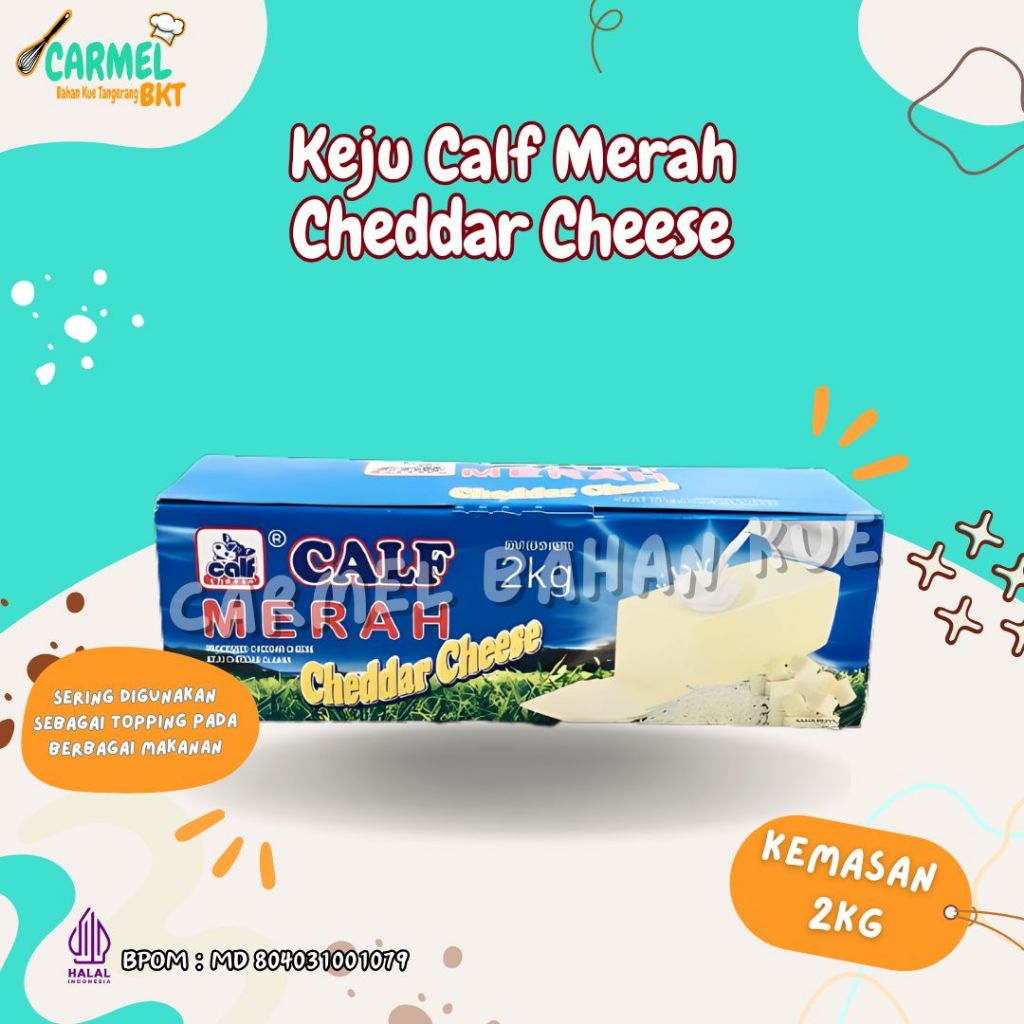 

Keju Calf Merah 2kg - Cheddar Cheese