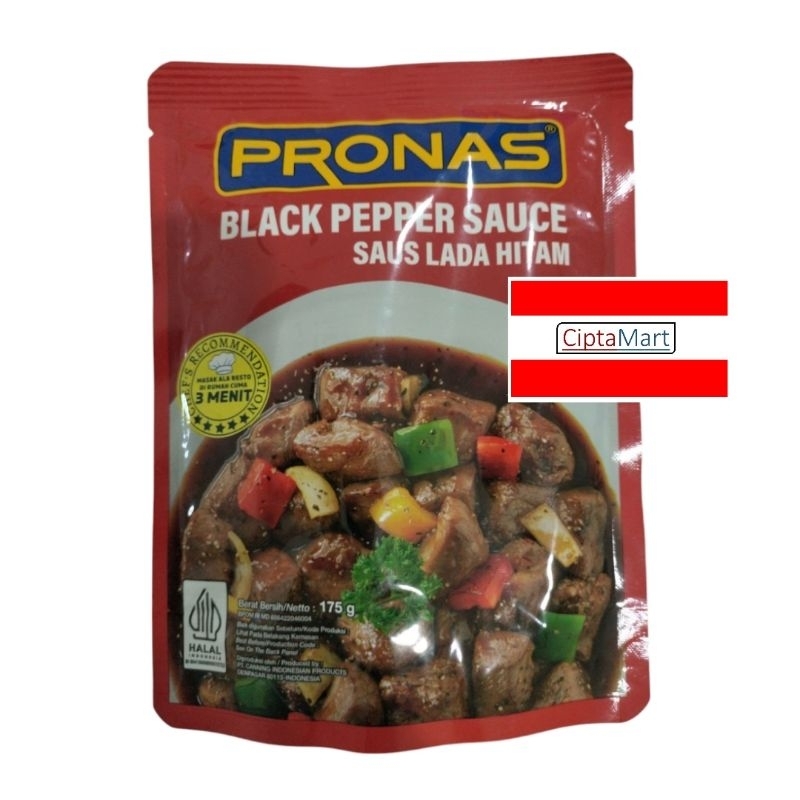 

Pronas Saus Lada Hitam Black Pepper 175gr