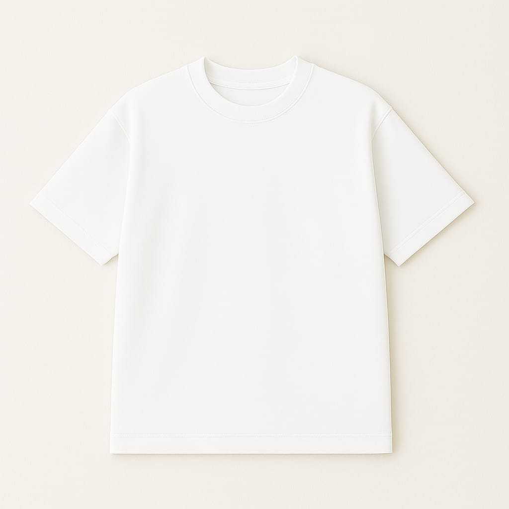 kaos oversize polos putih pria wanita  OTS