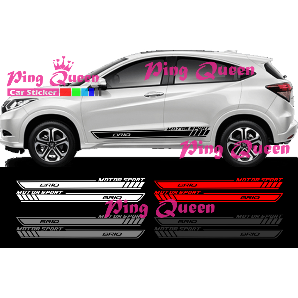 Sticker stiker mobil brio cutting sticker mobil honda brio sticker mobil terbaru