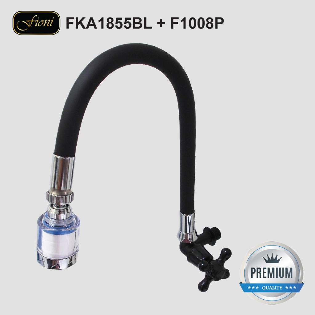 Kran Angsa Tembok Keran Air Sink Bak Cuci Piring Wastafel Fio FKA1855