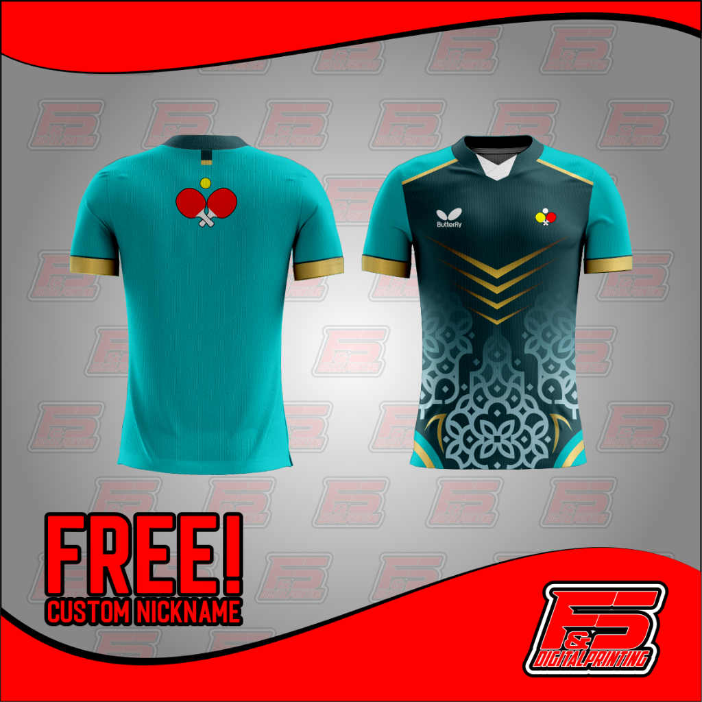 JERSEY PINGPONG CUSTOM NAMA DAN NO