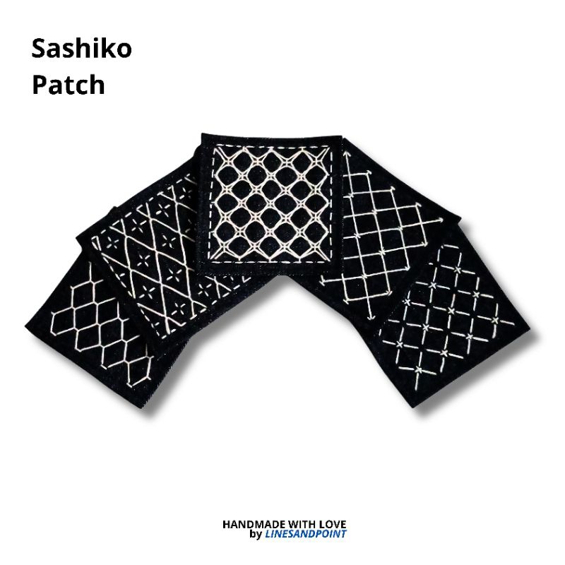 Sashiko patch denim 13 oz size (10x10)