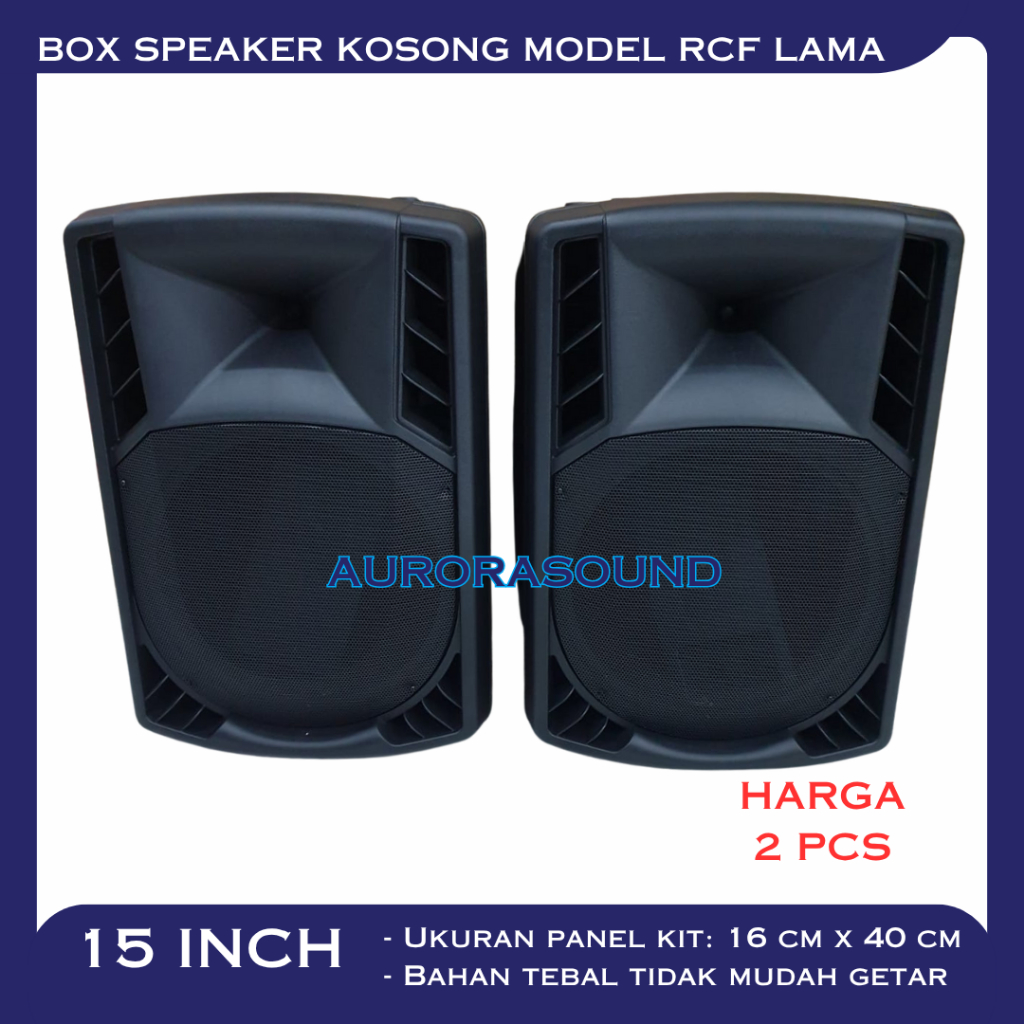 BOX SPEAKER MODEL RCF LAMA 15 INCH 2 UNIT BOK KOSONG 15IN 15" FIBER PLASTIK ORI