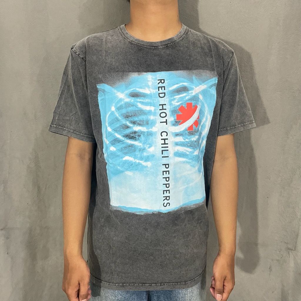 T Shirt Band Official RHCP - X-RAY STONE WASH Original