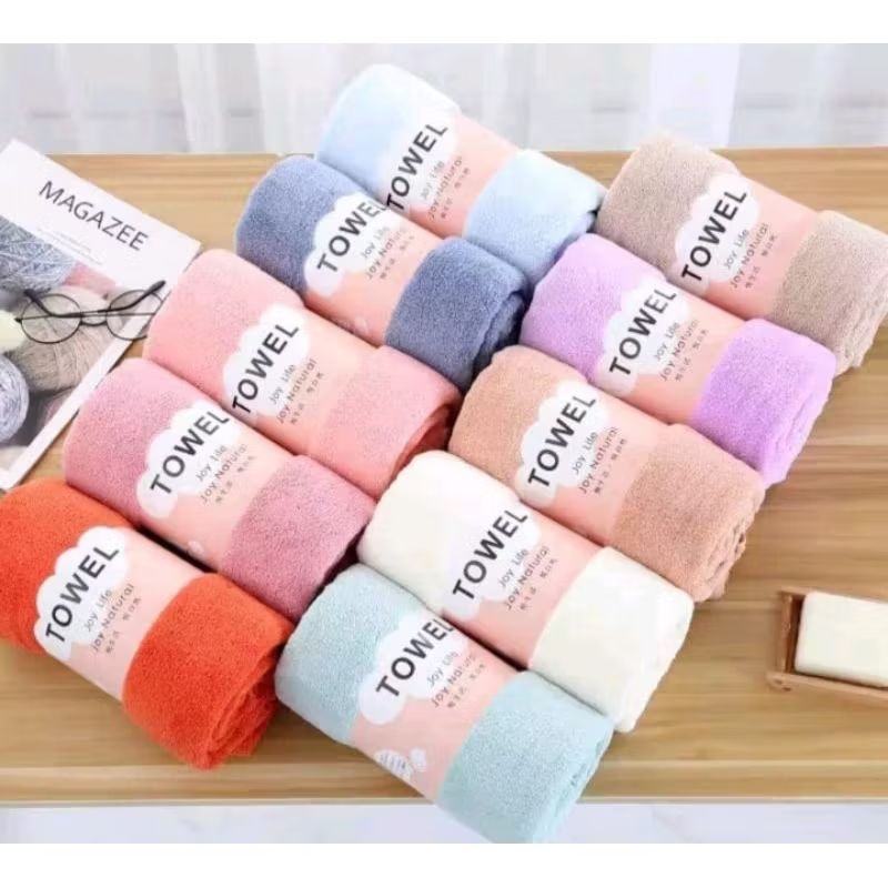 ELSTUFF582 HANDUK POLOS BAYI TANPA MOTIF / HANDUK LEMBUT