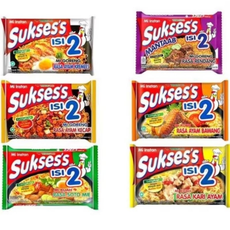 

Mie Sukses's Isi 2 - Mie Instant Goreng dan Kuah