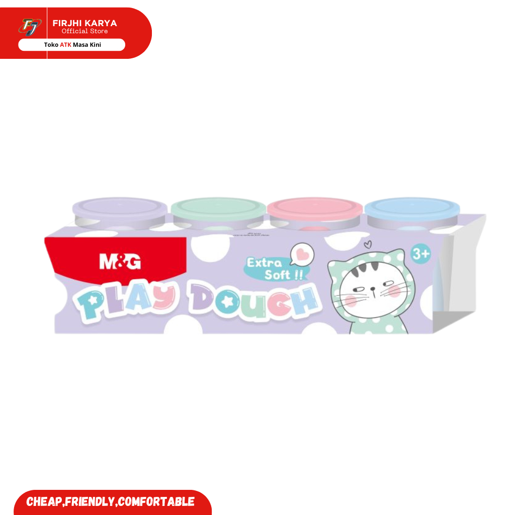 

M&G So many cats 4 colours Modeling clay Lilin Mainan