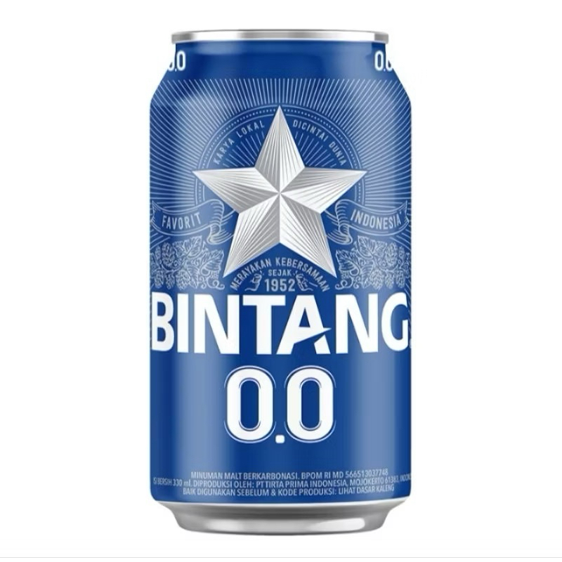 

Bintang Zero 0.0 minuman malt berkarbonasi 330 ml