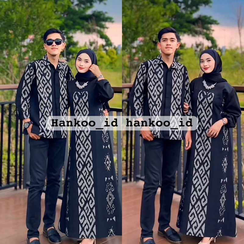 RANIA HITAM TRJ baju tenun couple dresss tenun couple baju couple kondangan baju couple prewedding