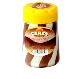 

Ceres Choco Spread Duo Milk Hazelnut Botol 350gr