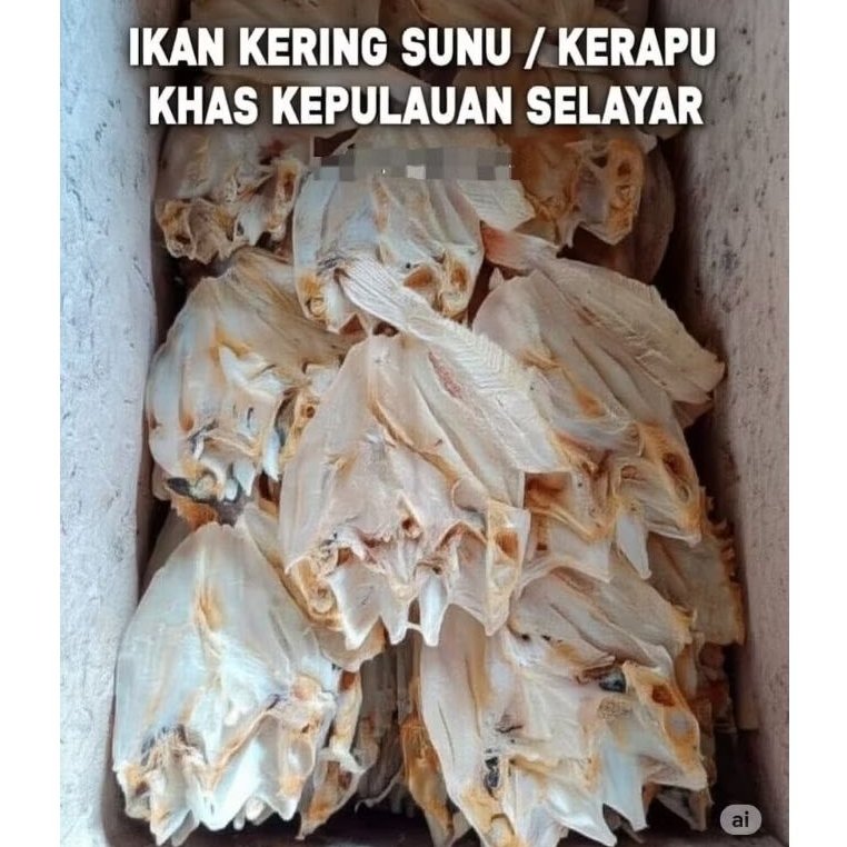 

500gr Ikan kering / Ikan sunu / ikan asin asli kepulauan selayar