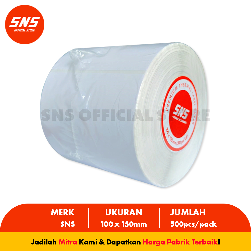 

(1 KARTON) LABEL / KERTAS THERMAL 100x150 mm A6 500 Lembar