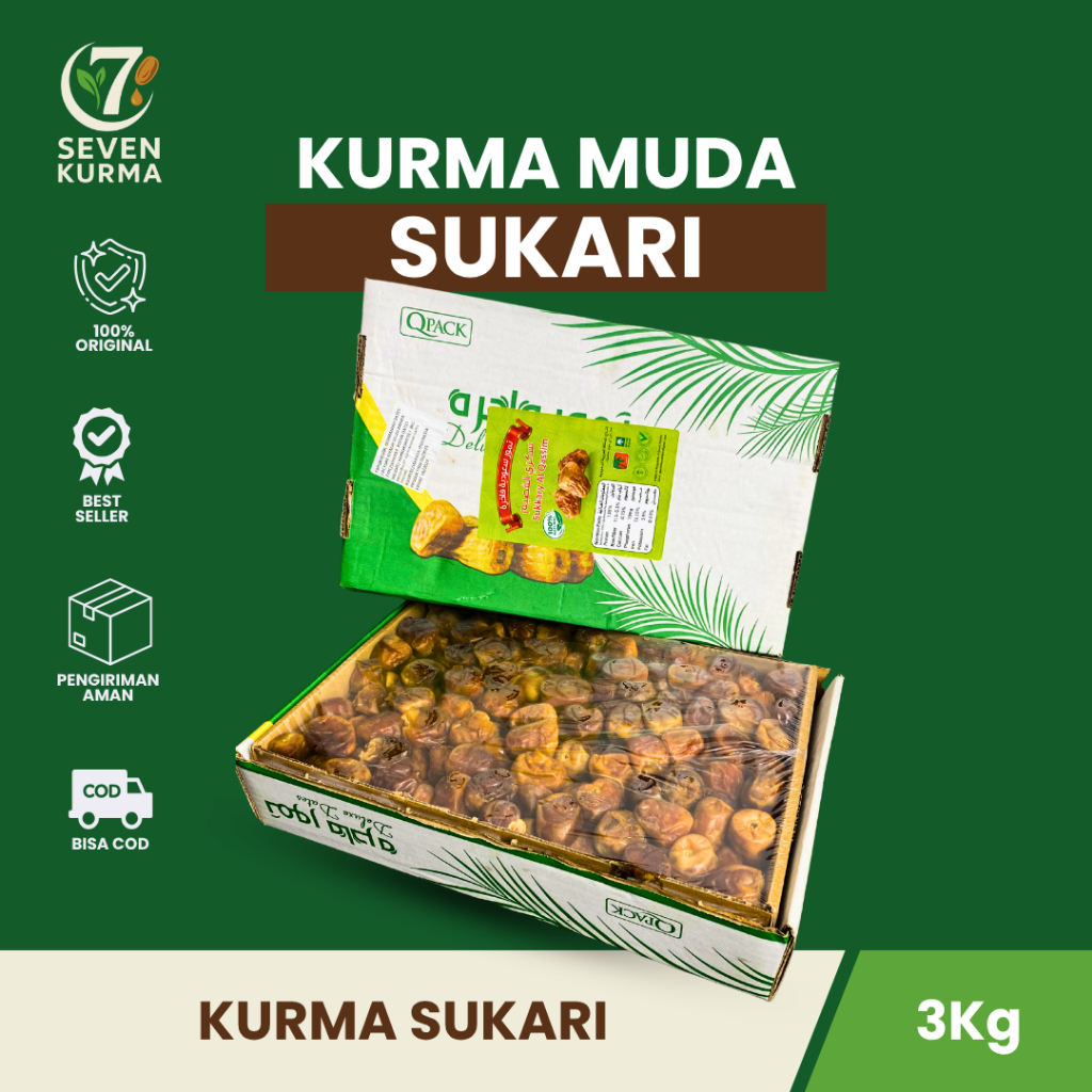 

Kurma Sukari Premium Al Qasim 3Kg