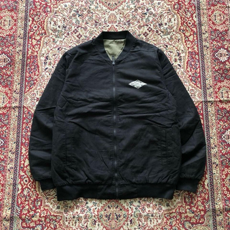 Kustomstyle reversible bomber jacket military bomber jacket F539