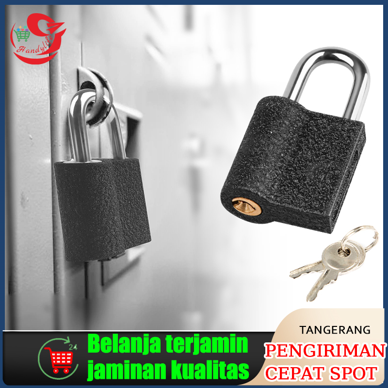 Gembok Baja Black Rock Pendek Belenggu / Gembok Pagar Gembok Tahan Air Gembok Gembok Rumah