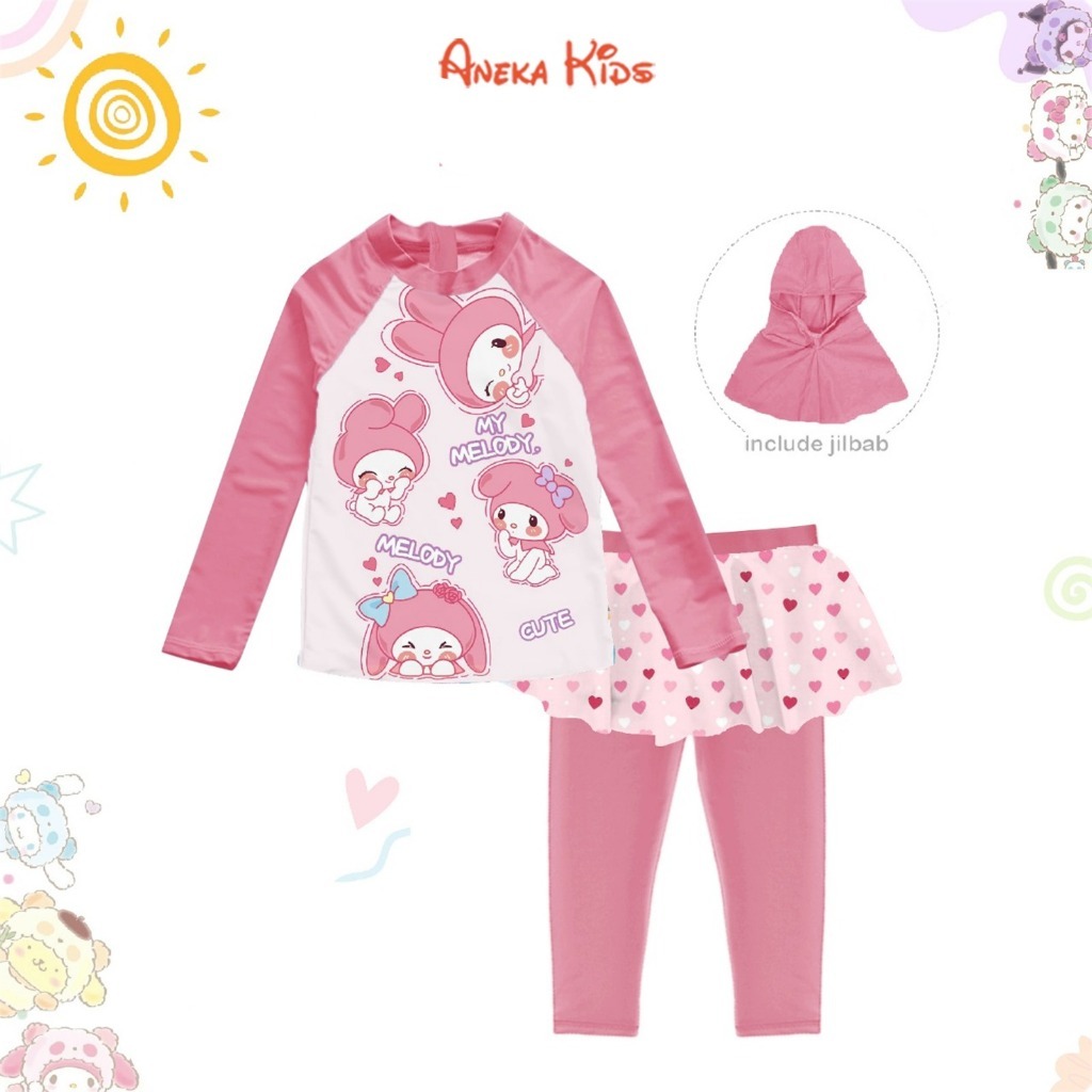 Baju Renang Hijab - Swimwear Anak Perempuan
