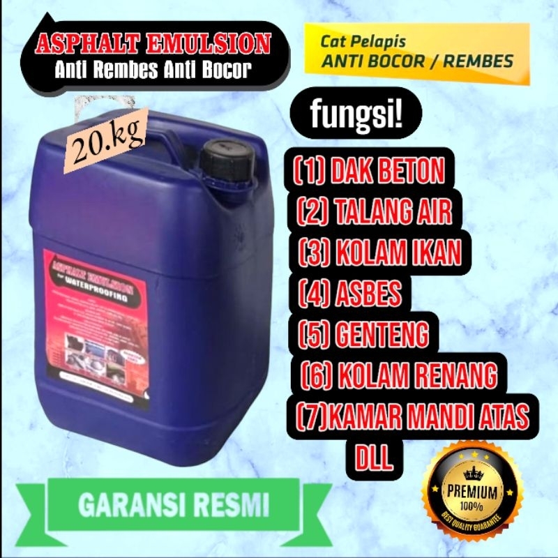 aspal cair anti bocor/rembes 20 kg aspal emulsion for Waterproofing cat plapis anti bocor dan rembes