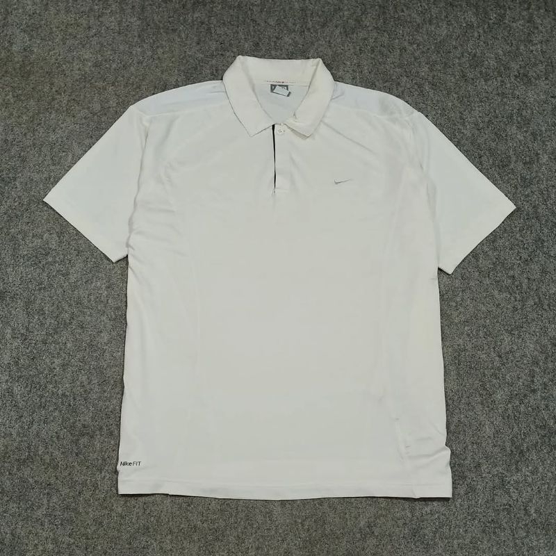 polo shirt putih polos pria lengan pendek NIKE size XXL second polo shirt olahraga