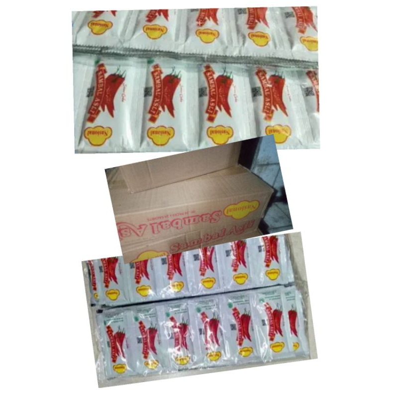 

Saus Sambal Nasional 1 dus isi 20 pack