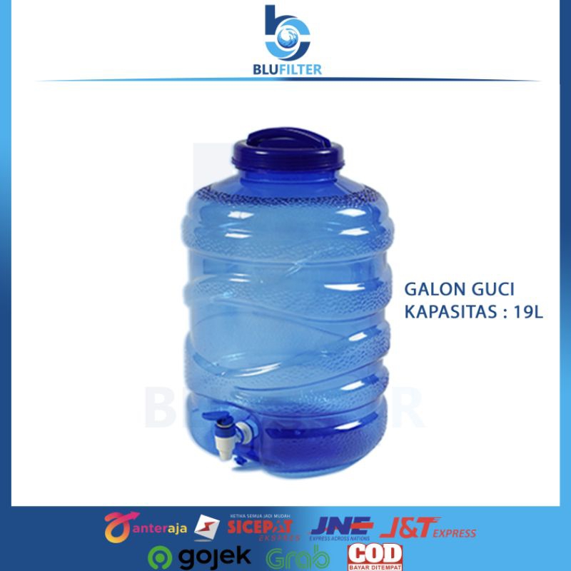 GALON KRAN GUCI 19 LITER BPA FREE / GALON AIR MINUM KERAN 19L BIRU BLUE