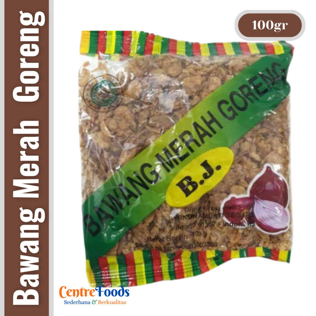 

Bawang Merah Goreng - Brambang Fried Shallot B.J. | 100gr [ Harga Per BKS ]