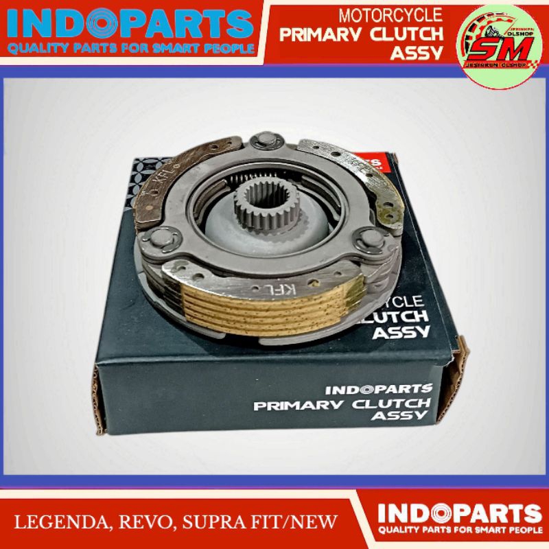 Kampas Ganda Otomatis Set Legenda, Revo, Supra Fit Indoparts  22600-KFL-850
