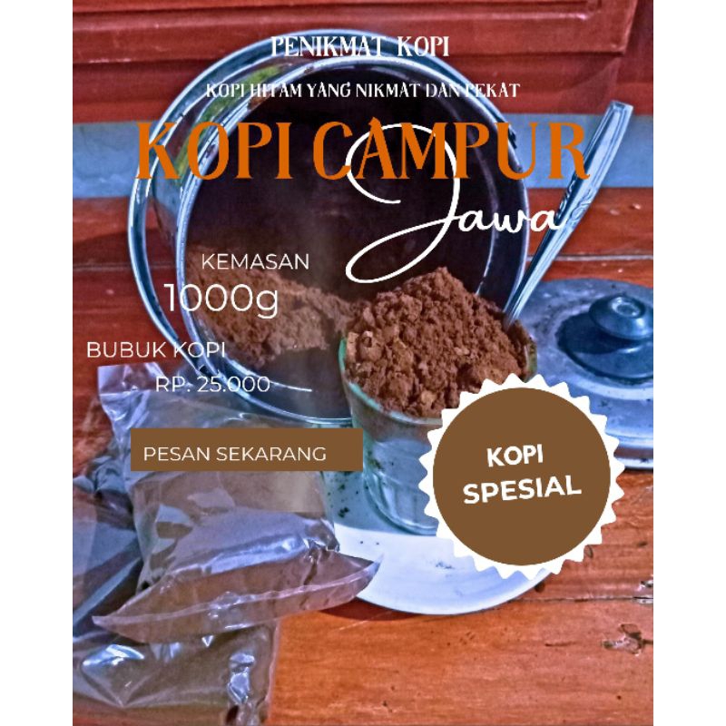 

Bubuk kopi asli dengan campuran 1kg