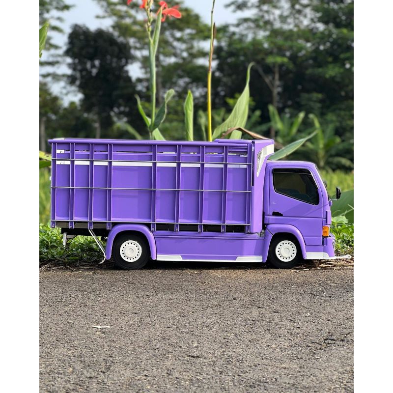 MINIATUR TRUK OLENG MINIATUR TRUK LAMPU TERPAL MURAH TRUK OLENG RODA KAYU BISA COD