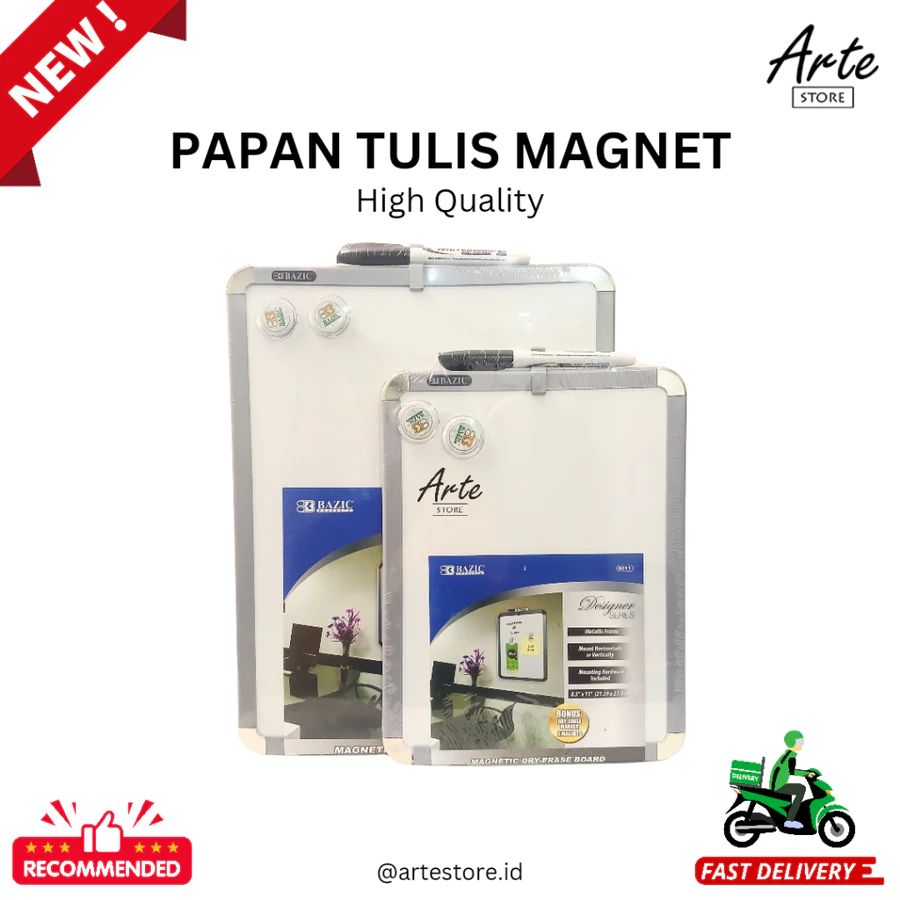 

Papan Tulis Kecil Magnet - BAZIC Magnetic Whiteboard