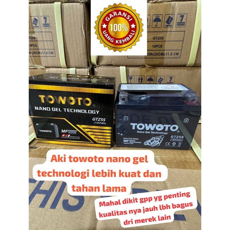 aki motor Towoto asli/ori FULL KERING GTZ5S beat fi beat pop supra125 supra125fi revo absolut spacy