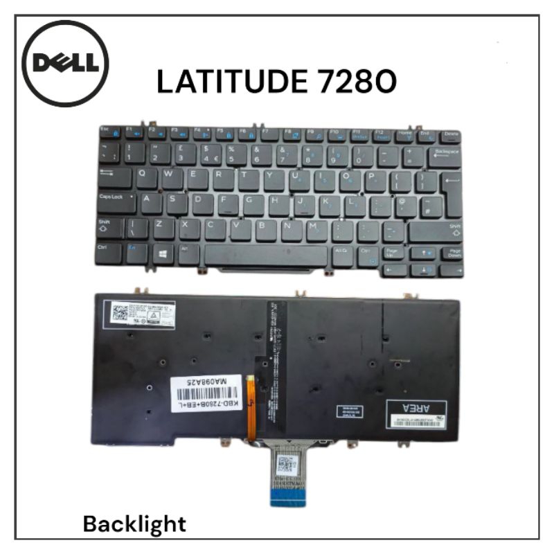 KEYBOARD DELL LATITUDE 7280 BACKLIGHT
