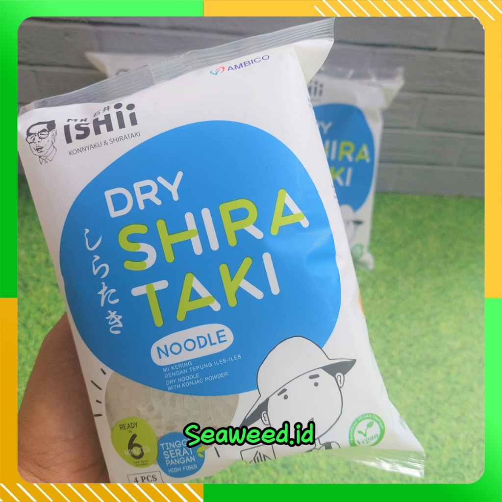 

Mie Shirataki Kering Sirataki Shiratake Konnyaku Noodle for Diet DEBM Keto HALAL