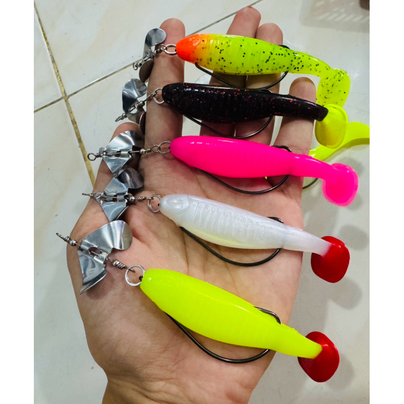 PADDLE POP 10 CM PLUS PROPELLER SIAP PAKAI  SATUAN|| UMPAN CASTING IKAN GABUS TOMAN